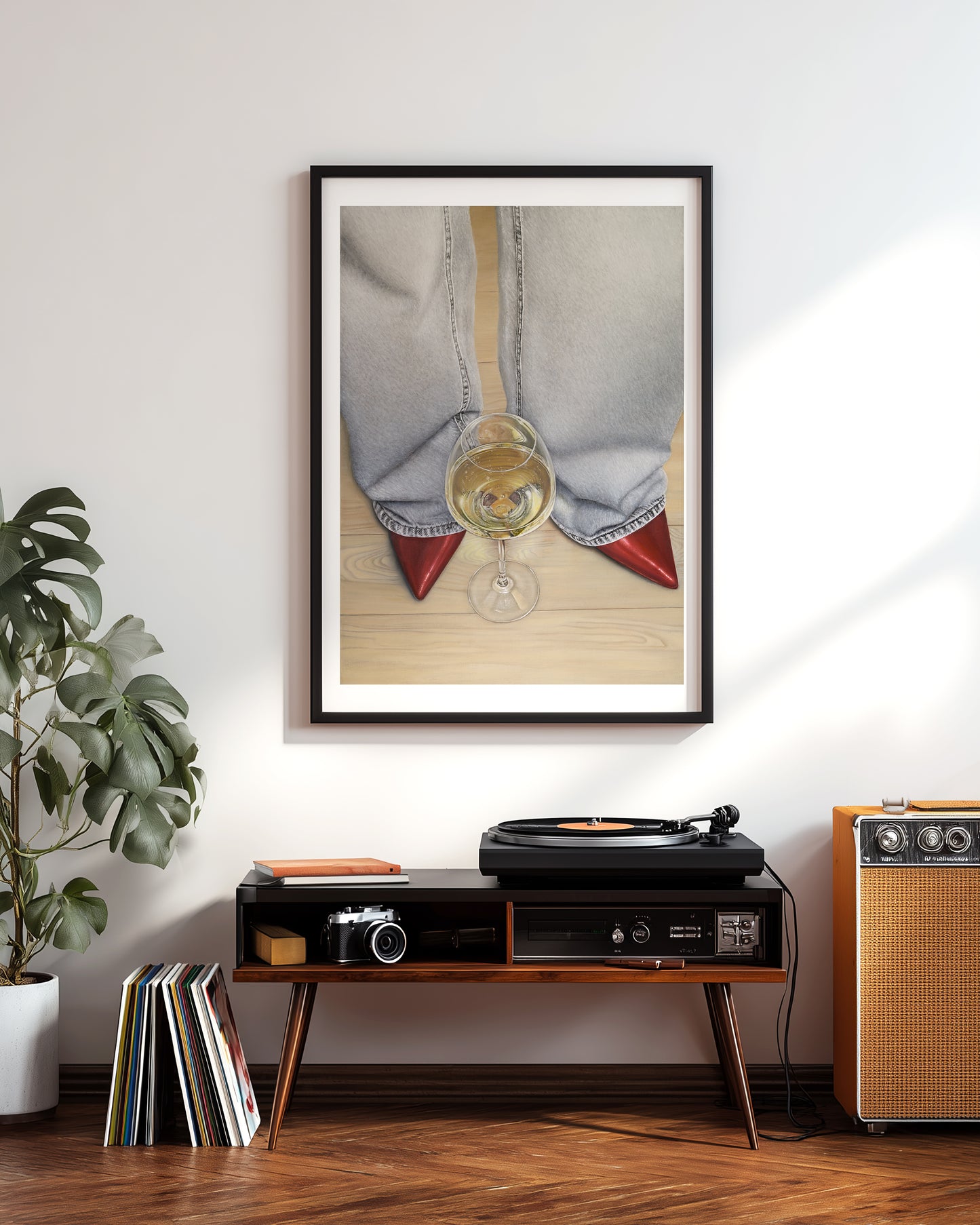Bordeaux Heels Poster