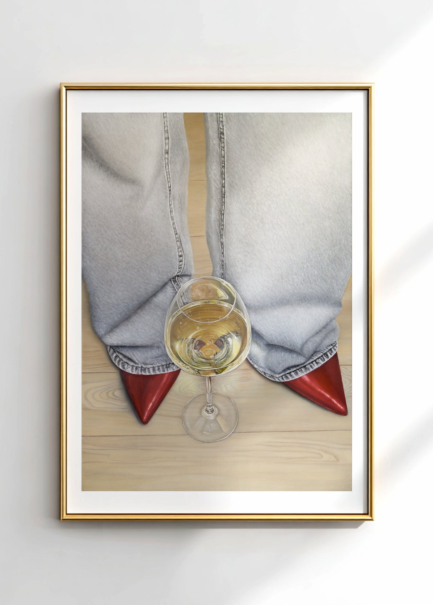Bordeaux Heels Poster