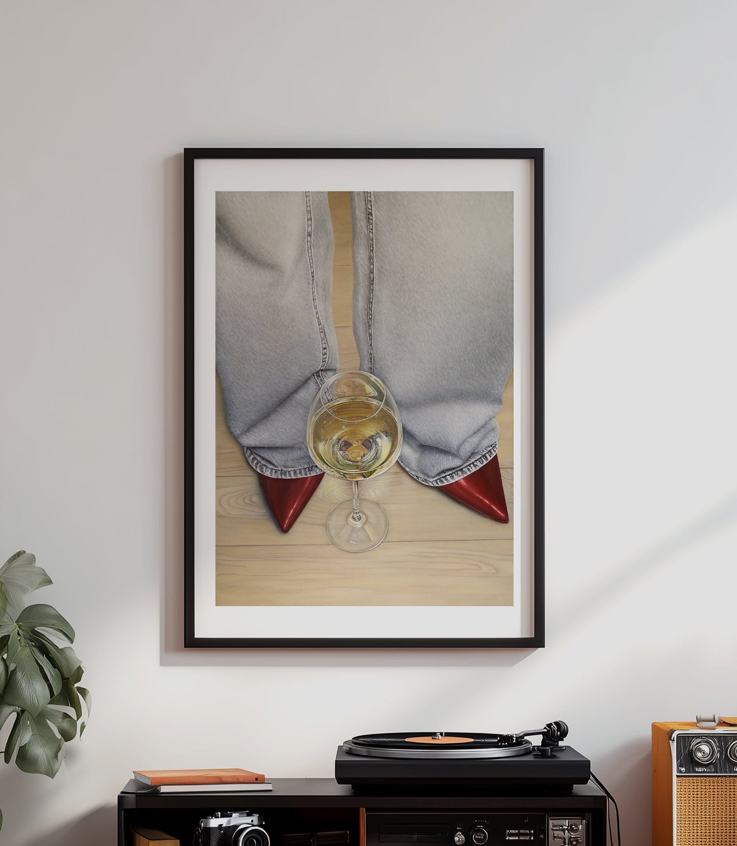 Bordeaux Heels Poster