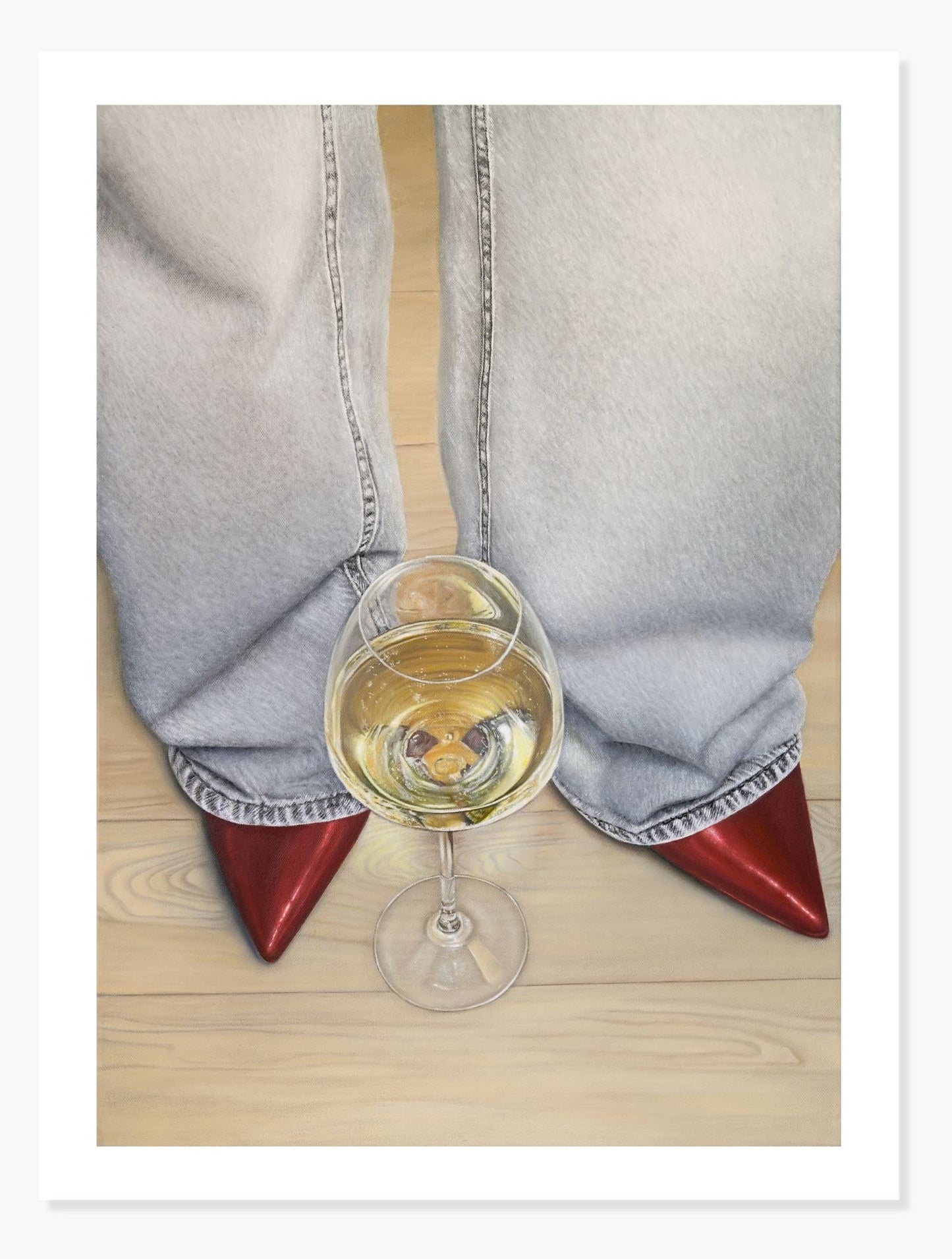 Bordeaux Heels Poster